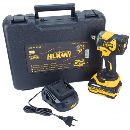 Masina de insurubat cu impact HILMANN 380N.M. cu acumulator