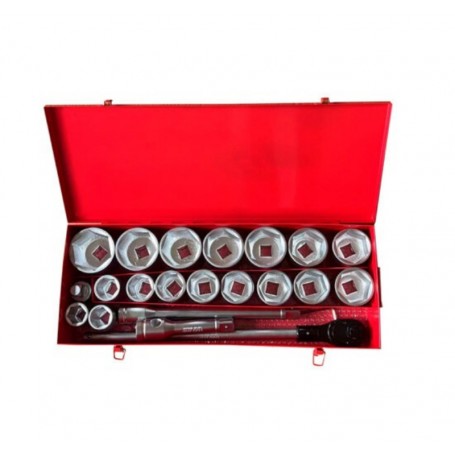 Trusa cu tubulare hexagonale de 1 tol, 21 buc