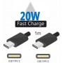 Cablu HILMANN 20W USB-C - USB-C 1m
