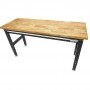 Banc de lucru cu blat din lemn masiv, reglabil pe inaltime 152 cm
