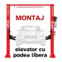 Montaj elevator cu 2 coloane 4 tone cu podea libera 220V, SelTech