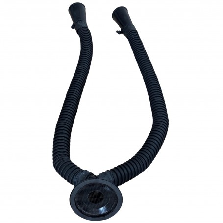 Adaptor exhaustor gaze de esapament pentru doua tevi