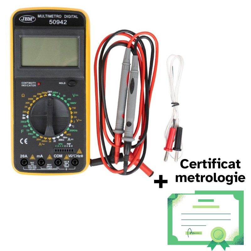 Multimetru digital cu metrologie