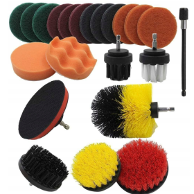 Set de curatat cu bormașina 21 piese