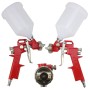 Pachet compresor de aer 50l 1.8kW 220V si set de 5 scule pneumatice