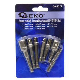 Set de 8 adaptoare 1/4 , 3/8 , 1/2 pentru masina de gaurit