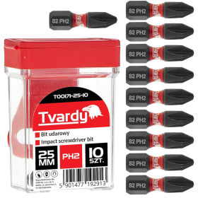 Set biti de impact PH2, 25 mm S2, 10 bucati