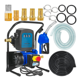 Pompă electrică transfer motorină 230V, 40 l/min, cu contor și pistol automat