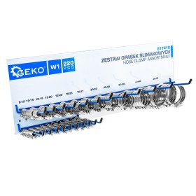 Set de 220 de coliere metalice cu suport pentru agatare