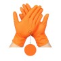 Manusi din nitril orange, 100 bucati, marime  L