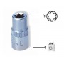 Tubulara Torx scurta E6, 1/4
