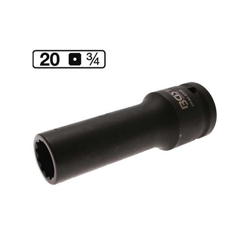 Tubulara stelata de impact 19mm , 3/4,  BGS Technic