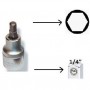 Imbus cu cap hexagonal 8mm, 1/4