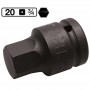 Imbus hexagonal de impact H30 , 3/4