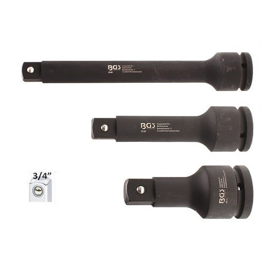 Set de 3 prelungitoare de impact 3/4 Detaliu