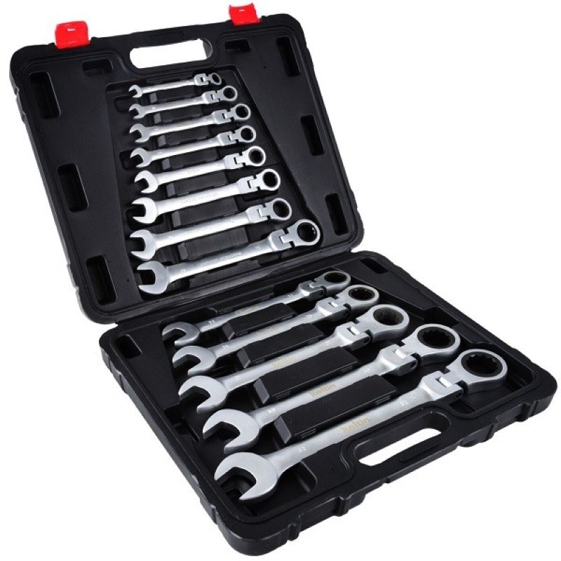 Set de chei combinate cu clichet 8-32mm