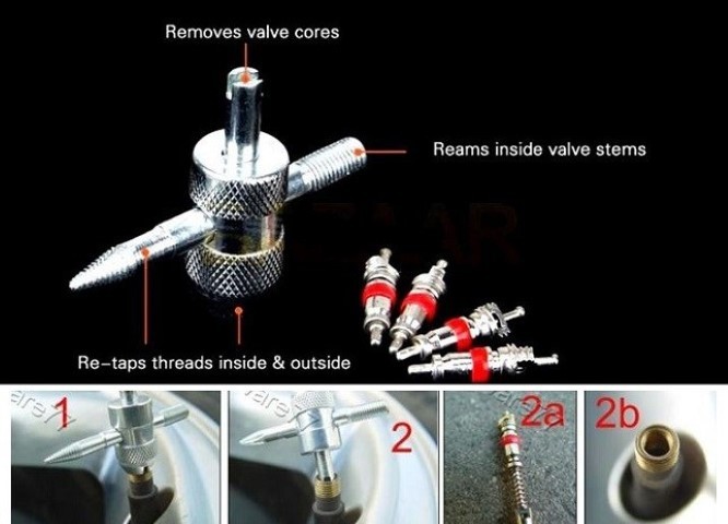 Cheie pentru ventil roata cu tarod si filiera - Imagine 3