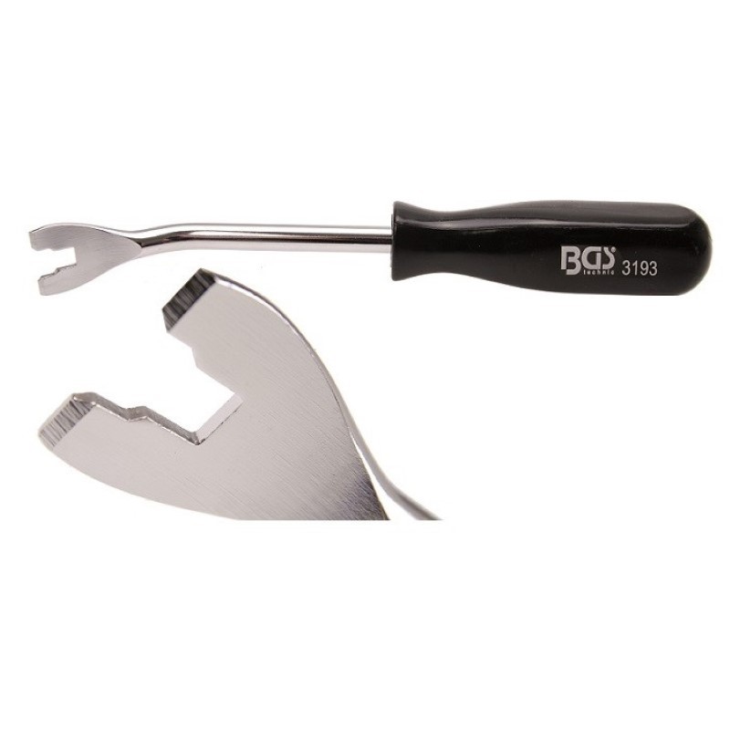 Detaliu Scula pentru demontat cleme din plastic 240mm